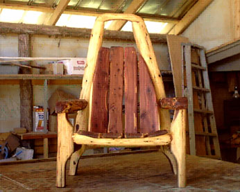 Rustic Throne, Rustic Furniture