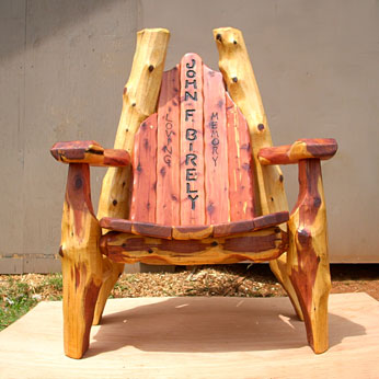 Rustic Cedar Throne Chairs, Lodge, Ski Resort, Taxidermi, cowboy, western, log cabin furniture, rustic outdoor furniture